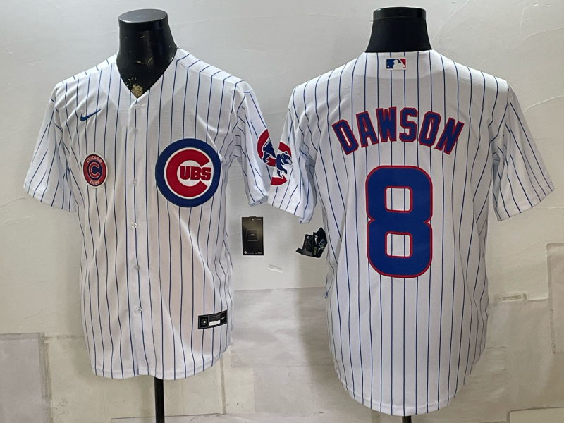Men 2026 Chicago Cubs #8 Dawson white Game Nike MLB Jersey 081104->chicago cubs->MLB Jersey